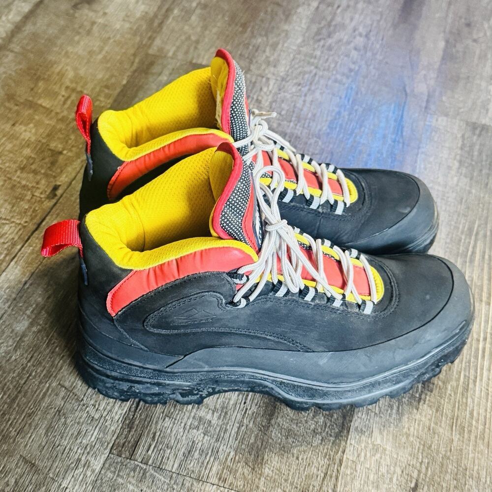 Vintage 90’s Tommy Hilfiger Heritage Flag Leather Hiking Boots Men’s Size 9M